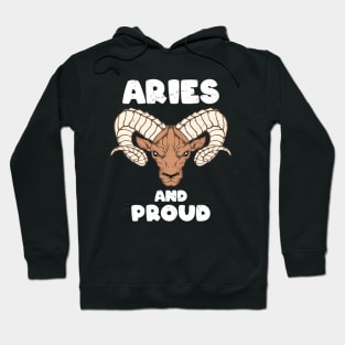 Aries and proud Hoodie